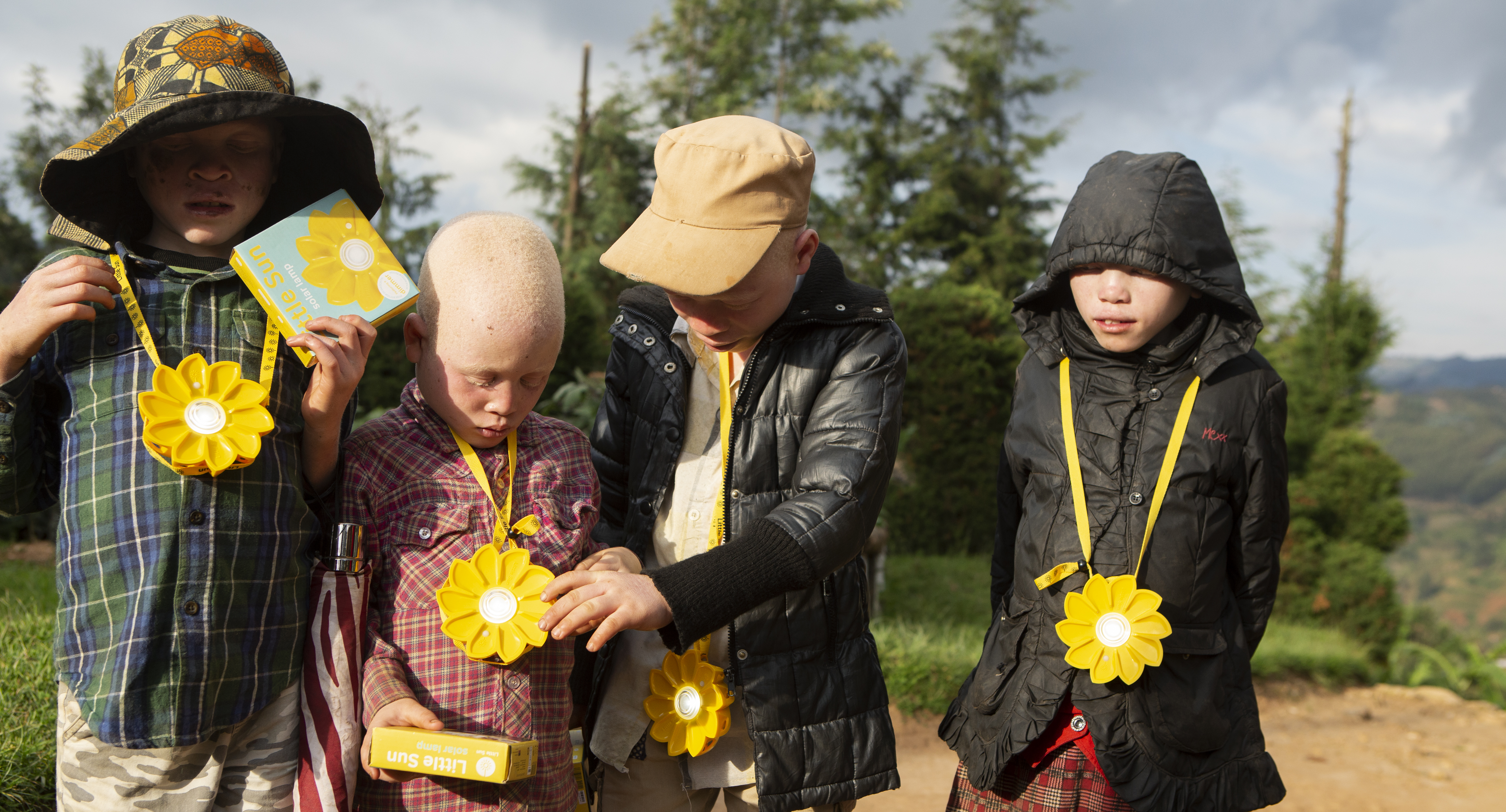 solar power for children with albinism in Rwanda 8