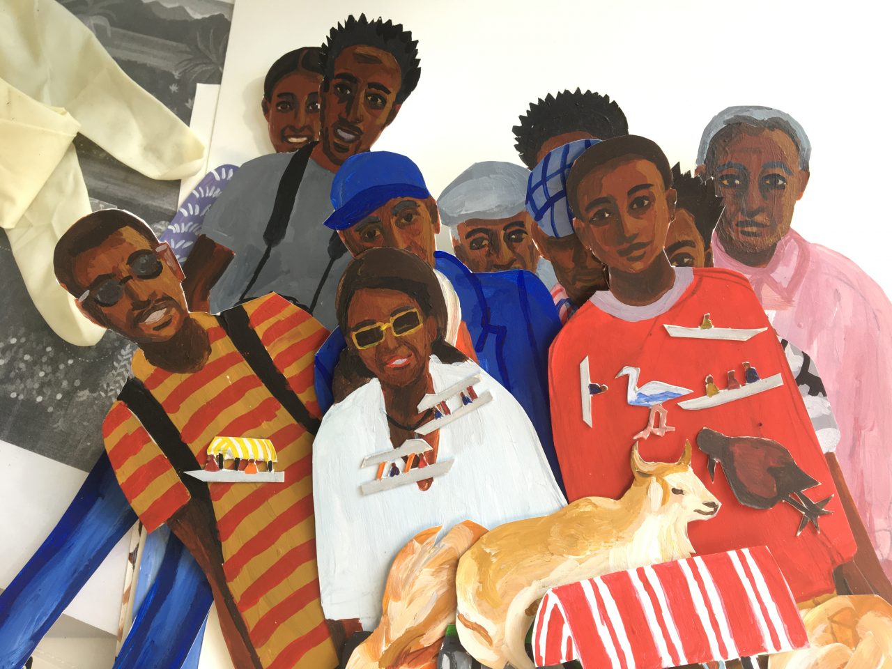 Snippets of Ezra Wube's illustrations for his film Possible World.